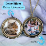 Photo medallion necklace with your photo Personalized oriental pendant-VIK-126