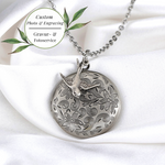Photo medallion necklace with your photo Personalized Oriental Pendant Vik 18