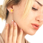 Mini Butterflies Earrings-Minimalist 925 Sterling Gold Gold-plated Earrings-OHR925-99