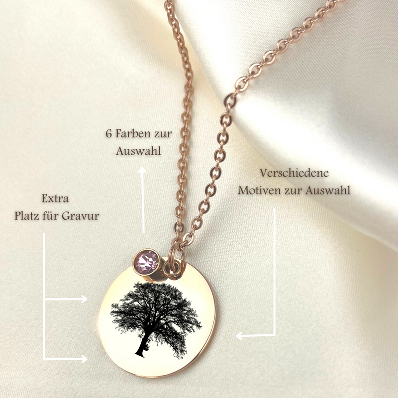 Photo Medallion Necklace with your photo-Pusteblumenpenger-Individualizable jewelry with photo service VIK-89