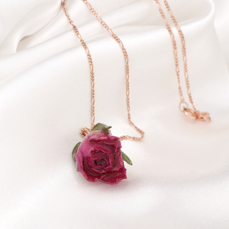 925 Sterling rosé gold-plated chain "Echte Rose"