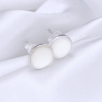 Pearl Mini Stud Earrings - 925 Sterling Silver Minimalist Earrings - Ear925-128