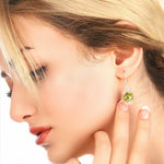 Real Moos Earrings-925 Sterling Silver Jewelry-Botanical Terrarium Earrings-OHR925-10