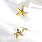 Starfish Earrings Gold &amp; Silver Plated - VINOHR-44