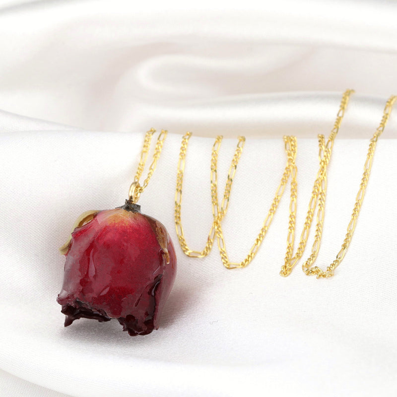 Real XL Rose 925 Sterling Gold Gold-plated chain-A must-have for all nature lovers-K925-13