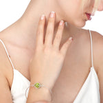 Genuine Green Moos Bangle - Minimalist Nature Jewelry - Retars 28