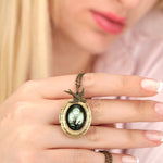 Photoservice Includes Personalizable Mystic Forest Swallow Photomed Linen Pendant Chain - VIK-29