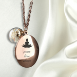 Photo Medallion Necklace with your photo-Pusteblumenpenger-Individualizable jewelry with photo service VIK-89