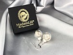Romantic Real Pusteblumen Earrings-925 Sterling Silver-Floral Elegant Jewelry-OHR925-12