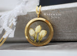 Real yasmine flowers medallion chain