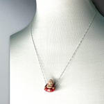 Laughing Buddha from Ceramics to 925 Sterling Silver Chain-K925-73