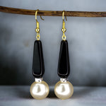 80s vintage beads earrings - vinohr-90