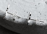 Mini 925 Sterling Silver Stud Earrings Lotus