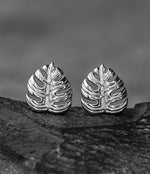 925 Sterling Silver Earrings "Exotic Monstera Leaves"