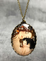 Mother love by Klimt Bronze chain