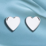Mini 925 sterling silver studs heart