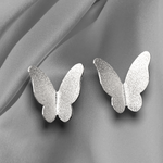 Mini Butterflies Stud Earrings - Minimalist 925 Sterling Silver Earrings - Ear925-73