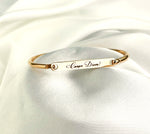Personalized Stainless Steel Bracelet - Engraving - Rose Gold Color - RETARM-17