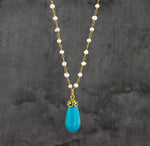 Precious chain with Turkish fresh water pearl