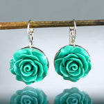 Spring roses II earrings in vintage style